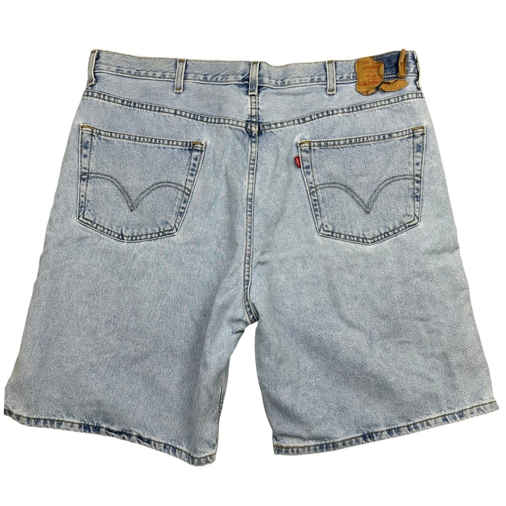VTG 80s Levis 550 Relaxed Fit Denim Dad Shorts 42 x 9' inseam‎ Light Wash Blue